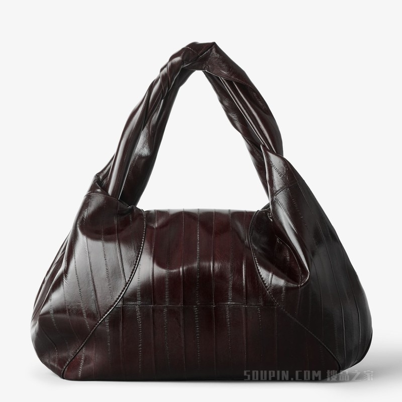 FENDI Spy 棕色镶饰盲鳗皮革手袋