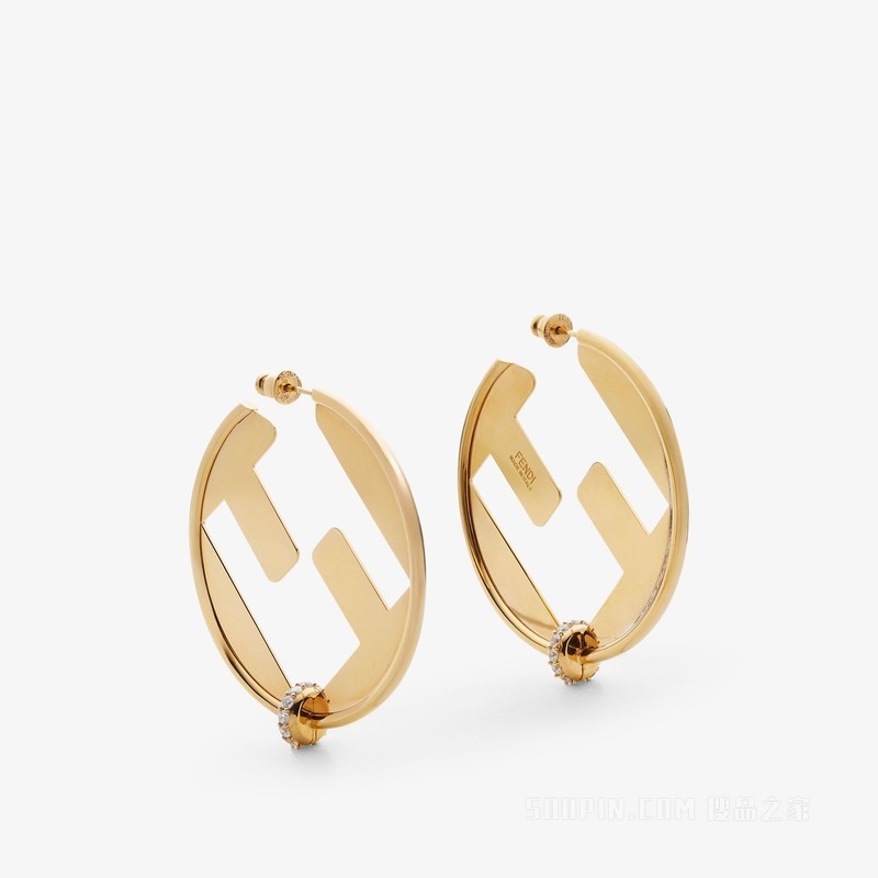 FENDI EverRound耳环 金色耳环