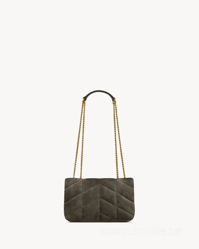 PUFFER TOY绒面革手袋