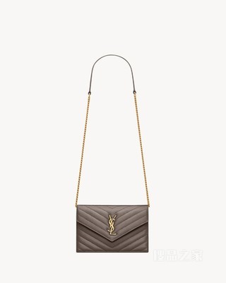 LE CASSANDRE小羊皮信封链条钱包