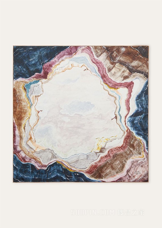 Natura Australia围巾（90 x 90） 桑蚕丝
