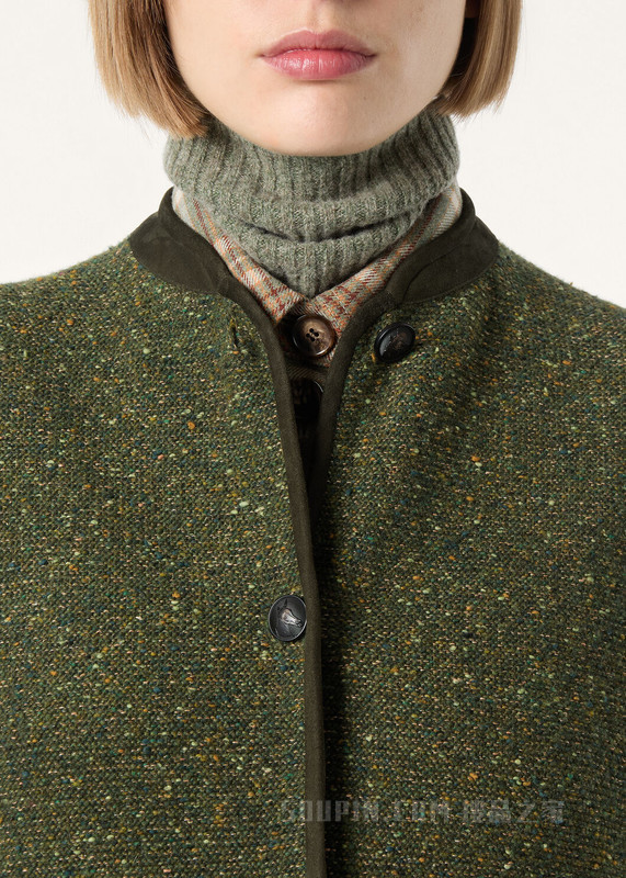 Braemar女士夹克 羊绒, 亚麻