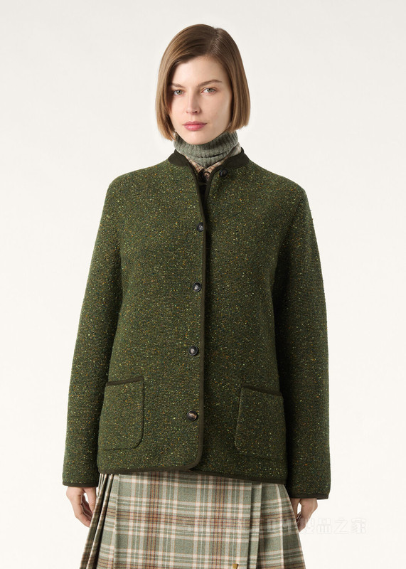 Braemar女士夹克 羊绒, 亚麻