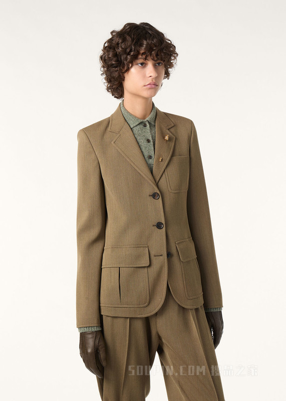 Dyonne女士西装外套 初剪羊毛