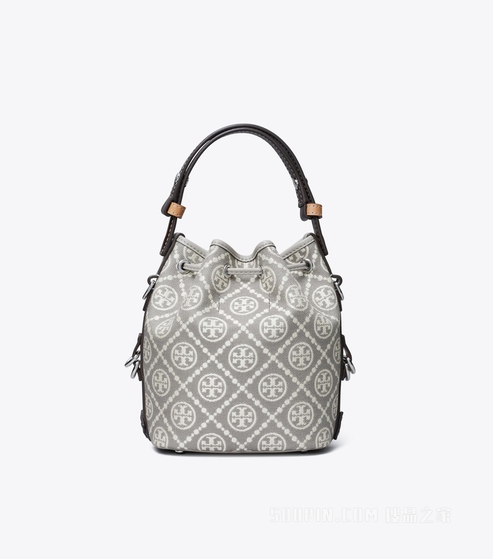 T Monogram 实用迷你水桶包 灰色