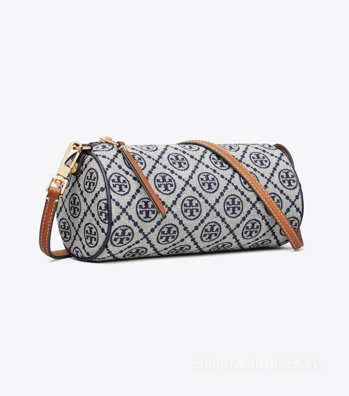 T Monogram 圆筒包 Tory 海军蓝