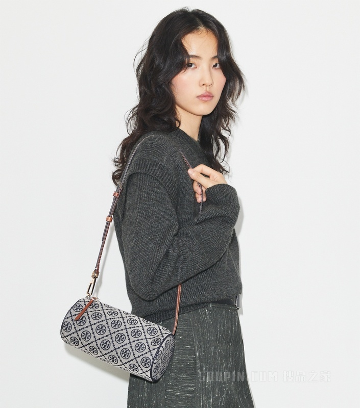 T Monogram 圆筒包 Tory 海军蓝