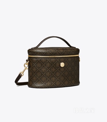 T Monogram Vanity 化妆包 黑咖色