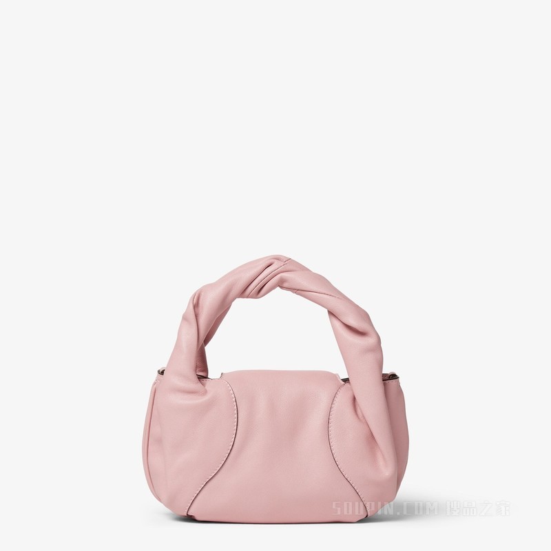 迷你FENDI Spy Bag 浅粉色皮革迷你手袋