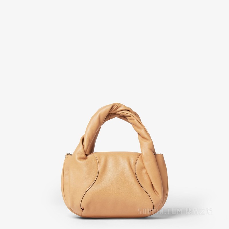 迷你FENDI Spy Bag 米色皮革迷你手袋