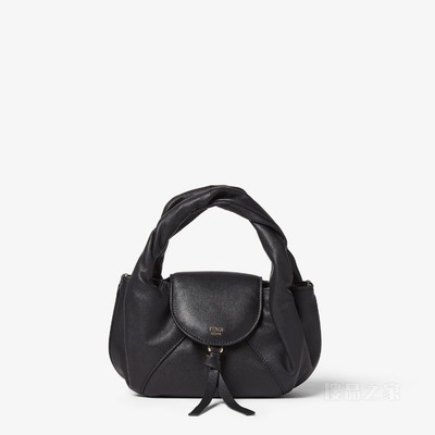 迷你FENDI Spy Bag 黑色皮革迷你手袋