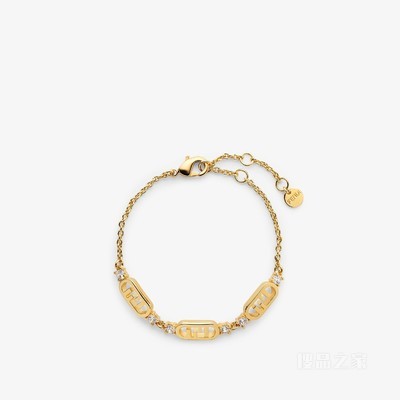 O'Lock手链 金色金属手链