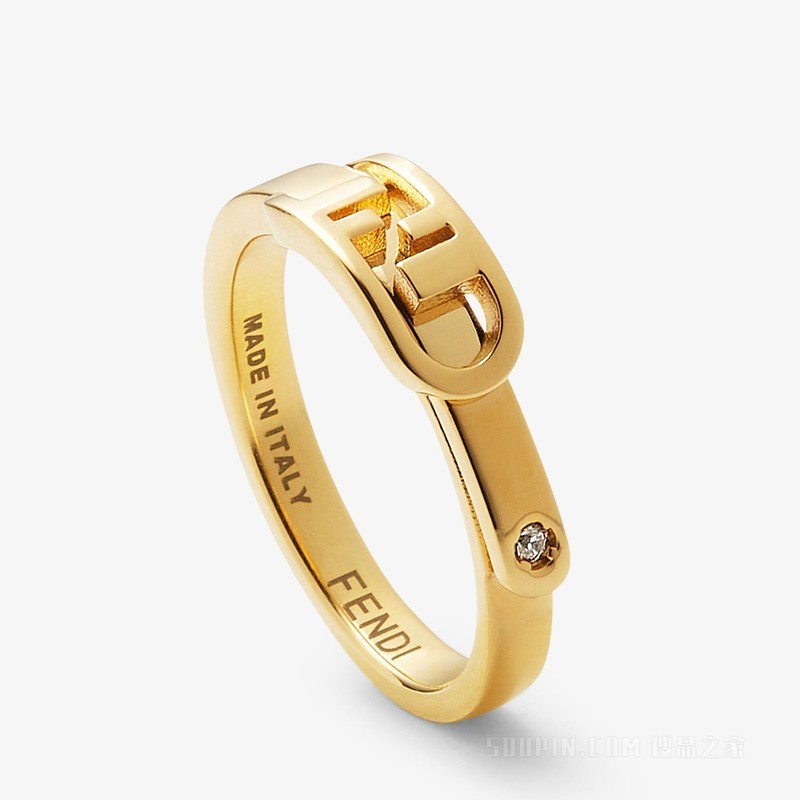 FENDI O'Lock戒指 金色戒指