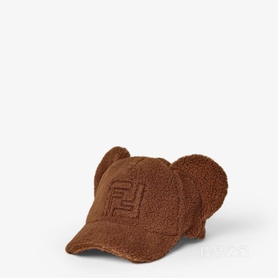 帽子 棕色泰迪绒棒球帽