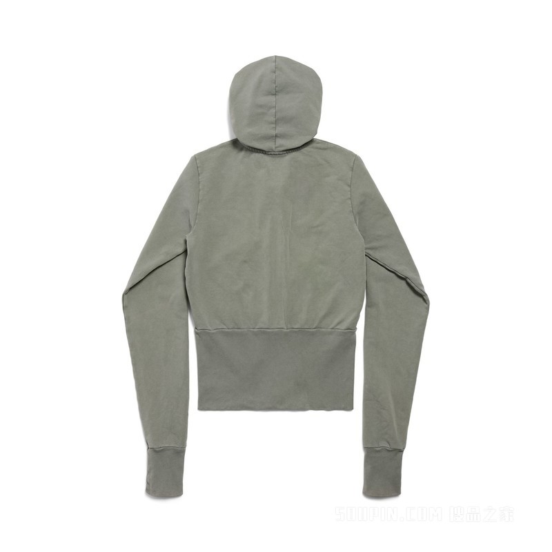 LOOP SPORTS ICON HIGH RIB HOODIE拉链连帽卫衣