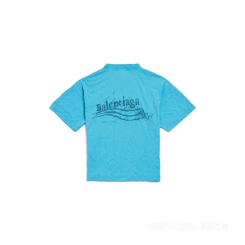 WASHED CRAYON POLITICAL中号版型T恤