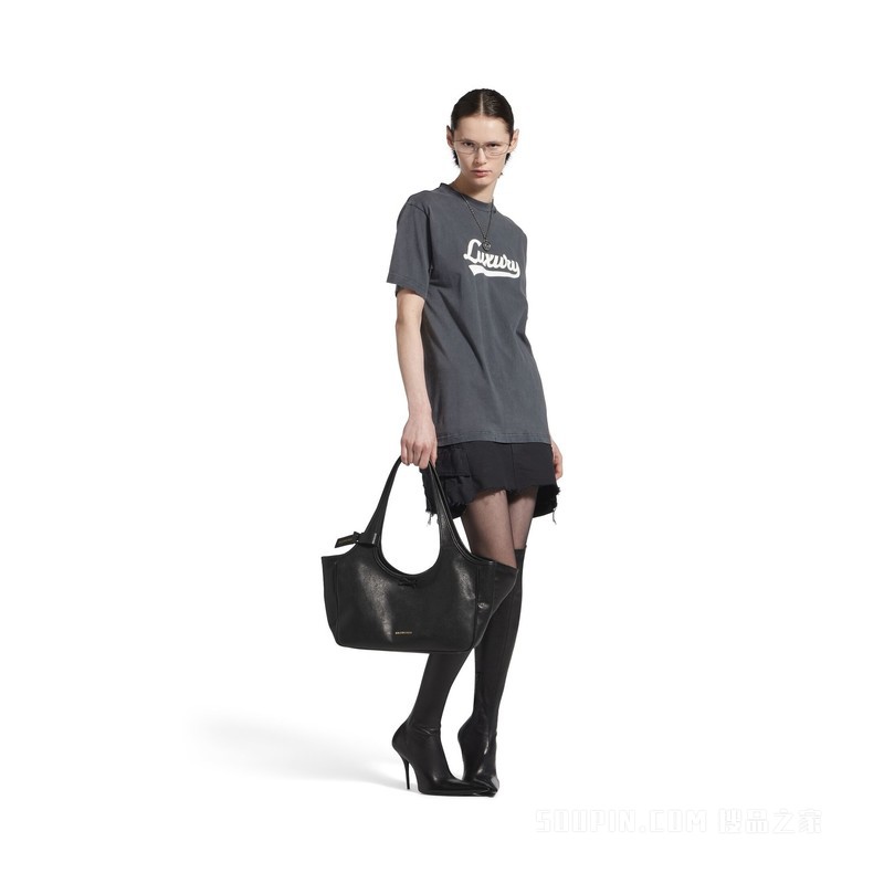 LUXURY SCRIPT HYBRID CARGO T恤连衣裙