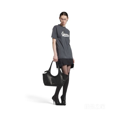 LUXURY SCRIPT HYBRID CARGO T恤连衣裙