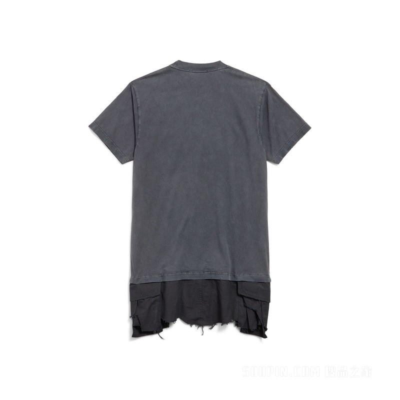 LUXURY SCRIPT HYBRID CARGO T恤连衣裙