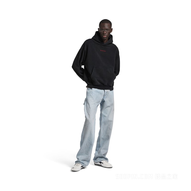 BALENCIAGA BACK HOODIE中号版型连帽卫衣