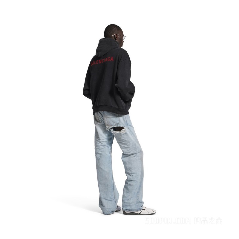 BALENCIAGA BACK HOODIE中号版型连帽卫衣