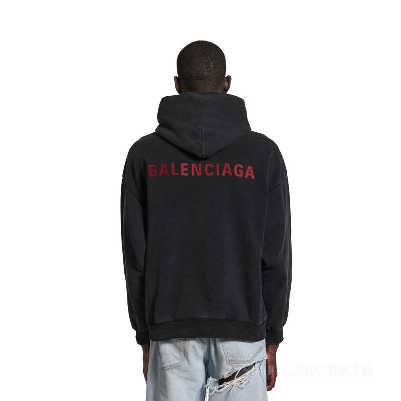 BALENCIAGA BACK HOODIE中号版型连帽卫衣