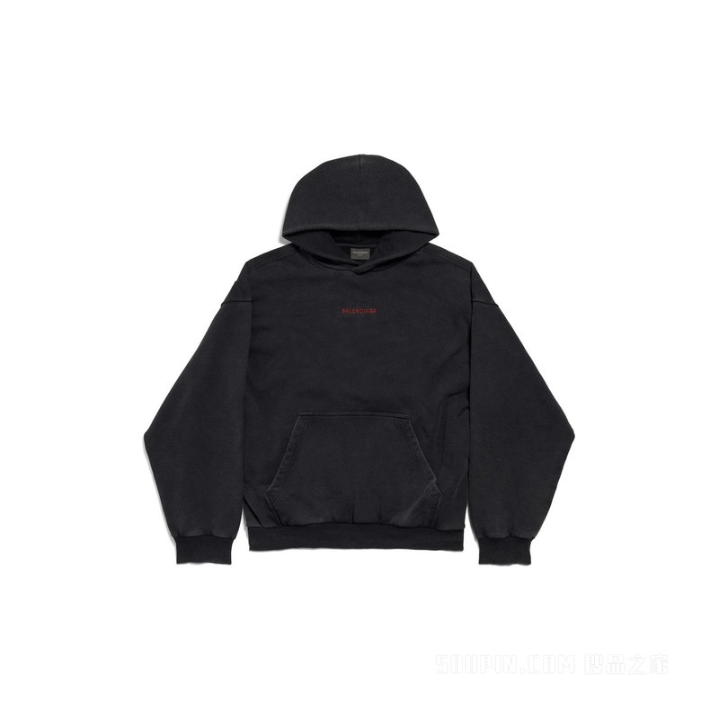 BALENCIAGA BACK HOODIE中号版型连帽卫衣
