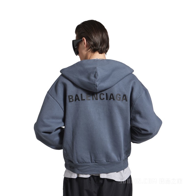 BALENCIAGA BACK HOODIE常规版型拉链连帽卫衣