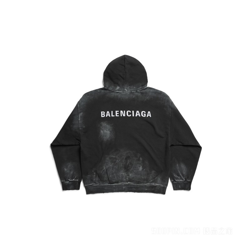 BALENCIAGA BACK HOODIE中号版型连帽卫衣