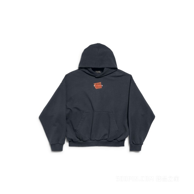 TAPED BALENCIAGA BACK HOODIE中号版型连帽卫衣