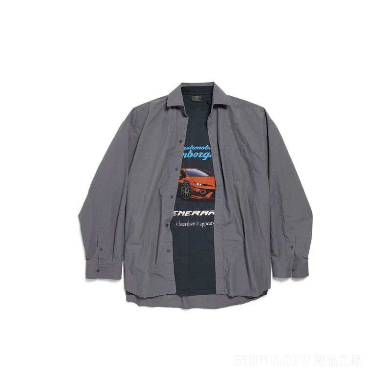 BALENCIAGA | AUTOMOBILI LAMBORGHINI LAYERED衬衫