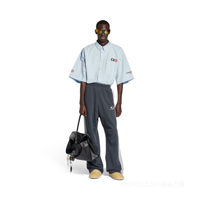 CEO UNIFORM LOGO短袖廓形衬衫