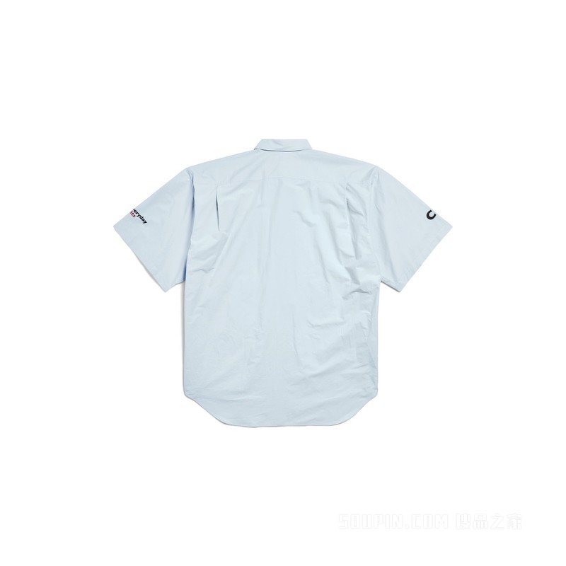 CEO UNIFORM LOGO短袖廓形衬衫
