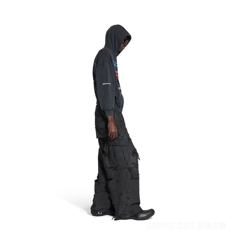 BALENCIAGA | AUTOMOBILI LAMBORGHINI HOODIE小号版型拉链连帽卫衣
