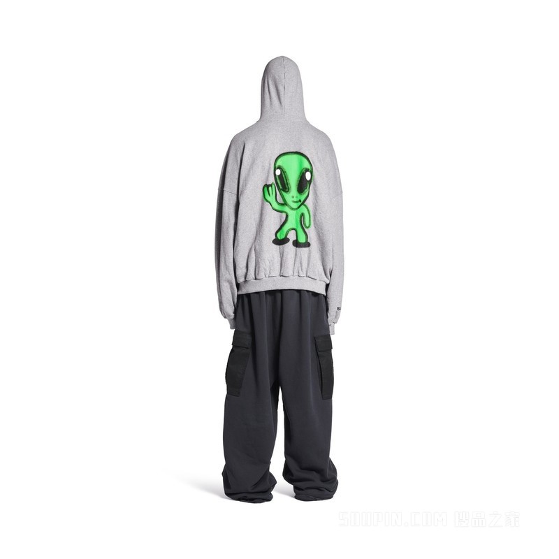 HI THERE HOODIE大号拉链连帽卫衣