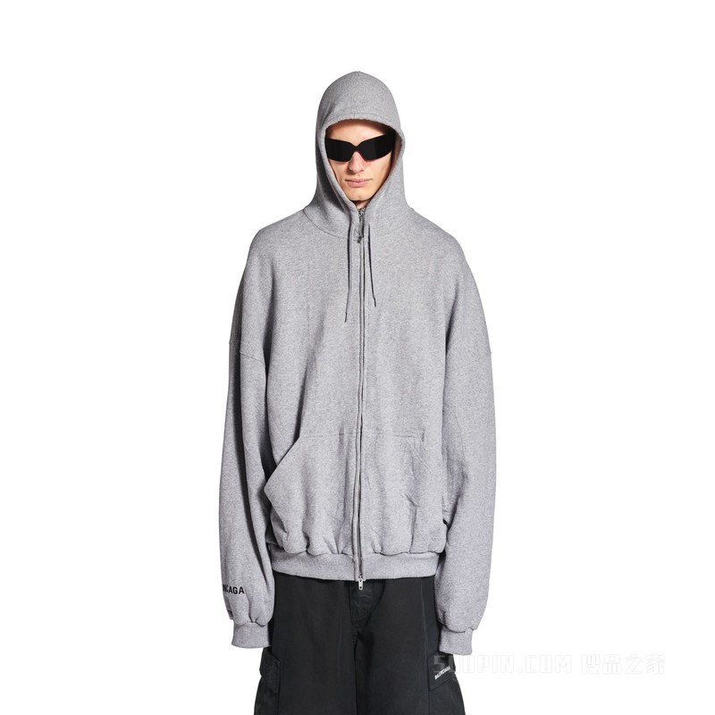 HI THERE HOODIE大号拉链连帽卫衣