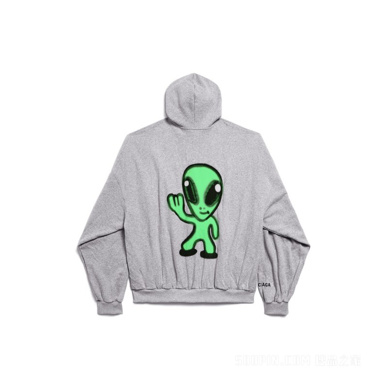 HI THERE HOODIE大号拉链连帽卫衣