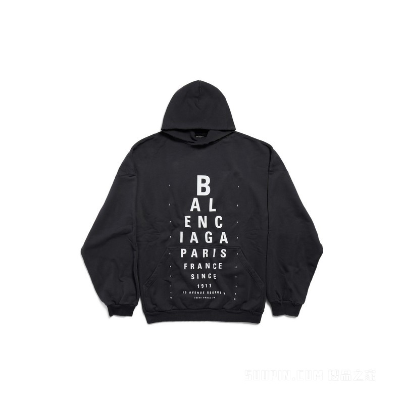 OPTICAL HOODIE大号版型连帽卫衣
