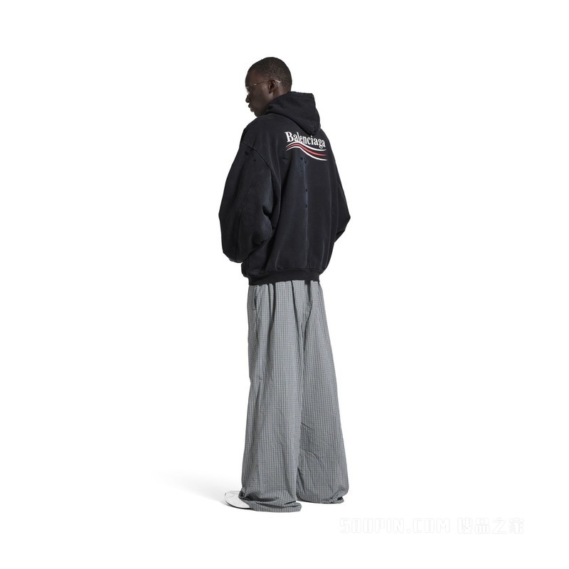 POLITICAL CAMPAIGN LAYERED HOODIE连帽卫衣