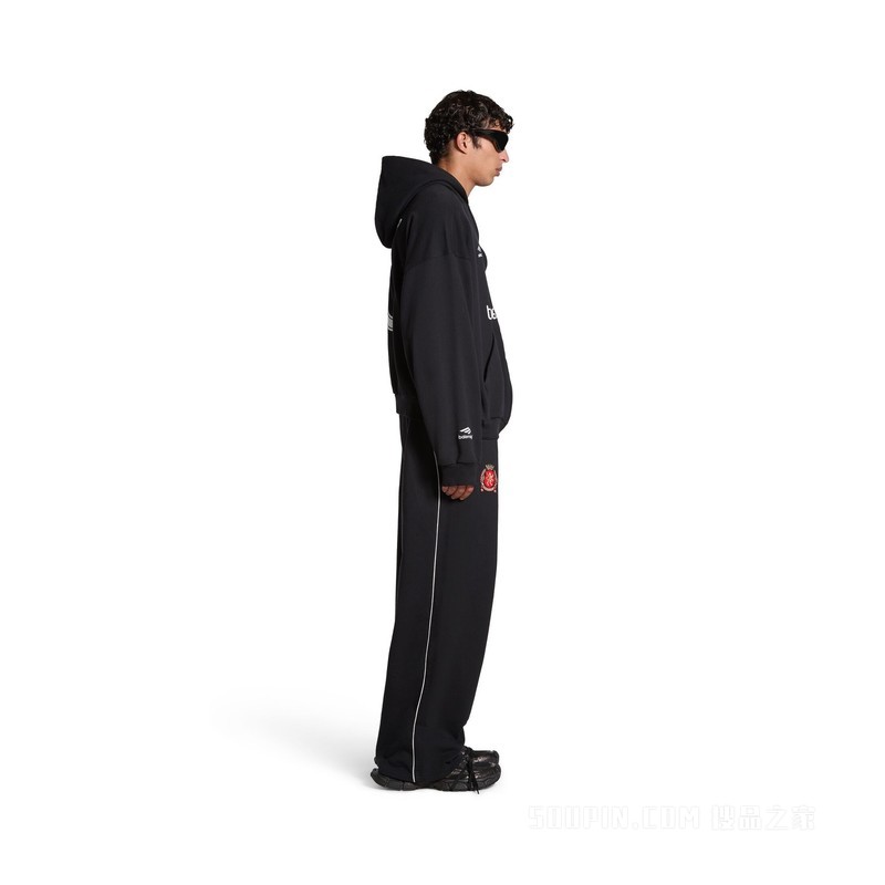 PARIS SOCCER HOODIE中号版型拉链连帽卫衣