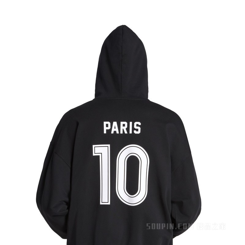 PARIS SOCCER HOODIE中号版型拉链连帽卫衣