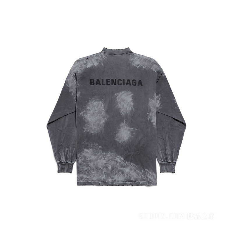 BALENCIAGA BACK大号版型长袖T恤