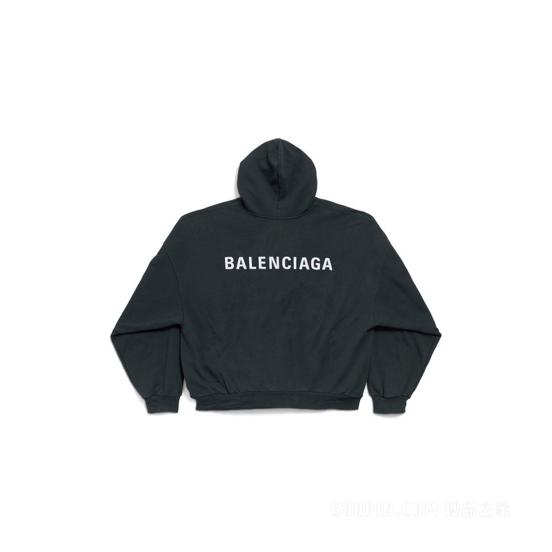 BALENCIAGA BACK HOODIE POLO领连帽卫衣