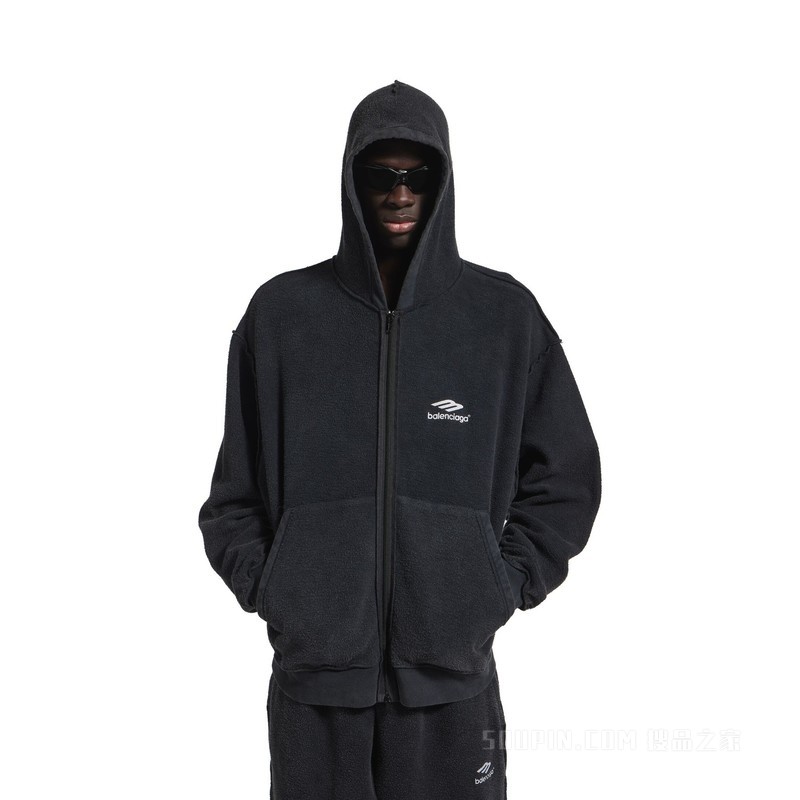 3B SPORTS ICON INSIDE-OUT HOODIE拉链连帽卫衣