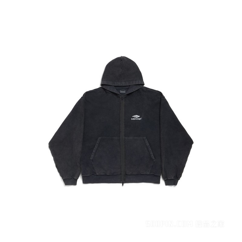 3B SPORTS ICON INSIDE-OUT HOODIE拉链连帽卫衣