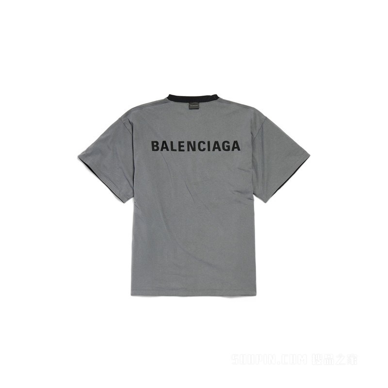 BALENCIAGA BACK双面廓形T恤