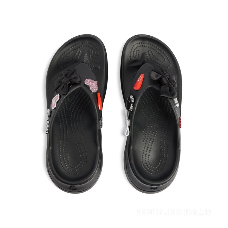 CROCS™ JIBBITZ™女士夹趾凉鞋