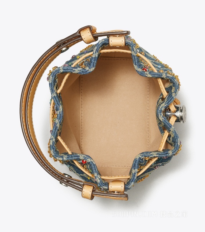 T Monogram 迷你牛仔水桶包 船屋图案