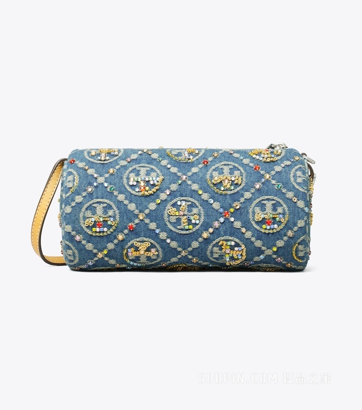 T Monogram 牛仔圆筒包 船屋图案
