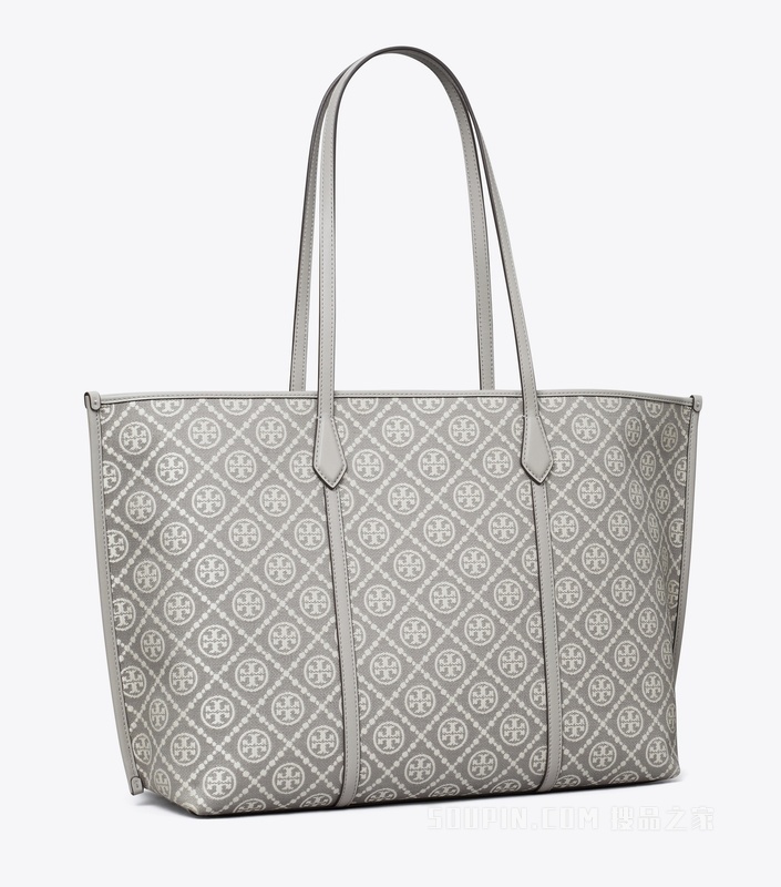 T Monogram Perry 托特包 灰色